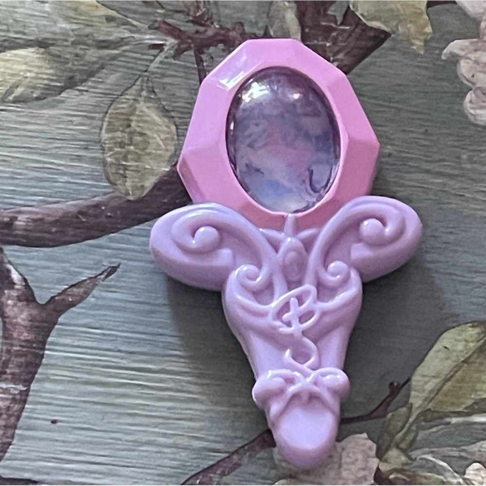 BARBIE MAGIC OF PEGASUS Mirror PINK PURPLE ACCESSORY 2.5 Inches Replacement